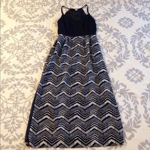J. Crew Elegant Navy Maxi Dress
